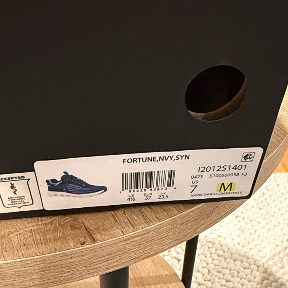 Vionic Fortune Navy Performance Sneakers Women’s … - image 3